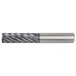1/2x1/2x1-1/2x3-1/2 .060R 7FL Carbide End Mill-Round Shank-AlTiN - USA Tool & Supply