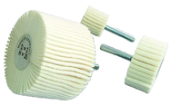 3 x 2 x 1/4" - MED - Felt Polishing Flap Wheel - USA Tool & Supply