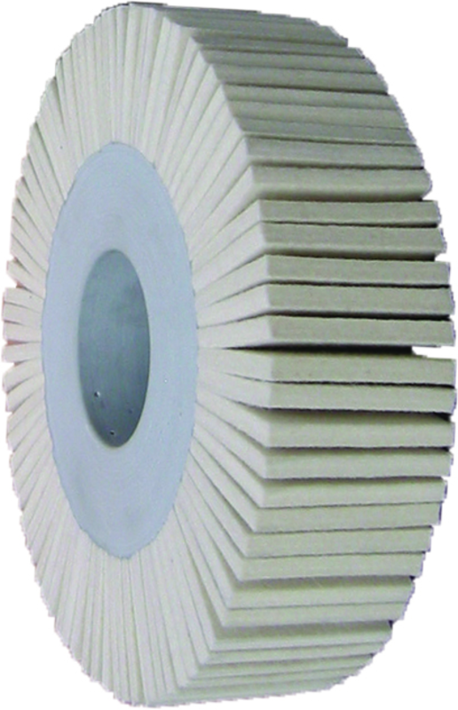 6 x 1 x 1" - Soft - Felt Polishing Flap Wheel - USA Tool & Supply