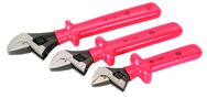 Insulated Adjustable 3 Piece Wrench Set 8"; 10" & 12" - USA Tool & Supply