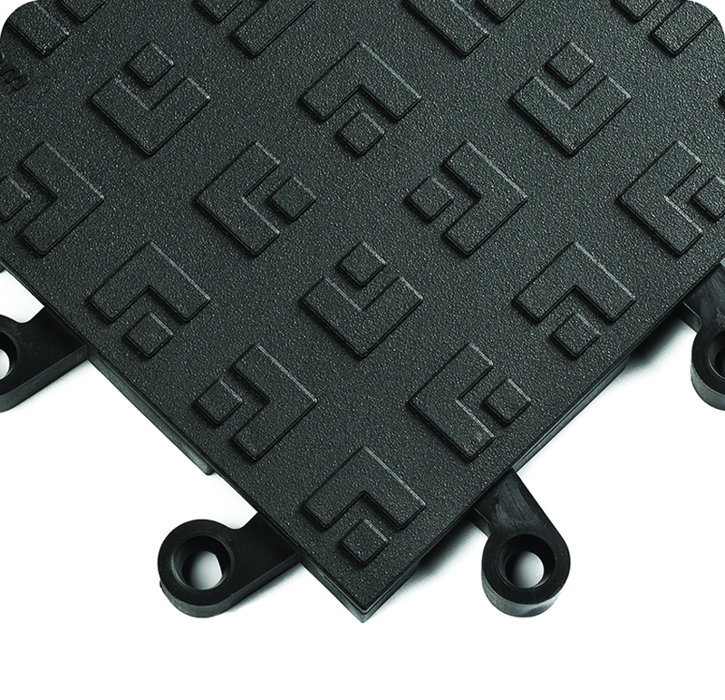 ErgoDeck Heavy Duty Solid Ergonomic 18" x 18" x 7/8" Thick (Black) - USA Tool & Supply