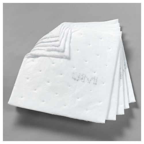 3M Oil Sorbent Sheets HP-255 430 mm × 480 mm - USA Tool & Supply
