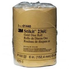 6 - P150 Grit - 236U Disc Roll - USA Tool & Supply
