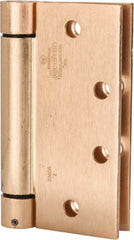 Specialty Hinges; Hinge Material: Steel; Hinge Type: Spring; Mount Type: Full-Mortise; Finish: Satin Bronze; Load Capacity: 200 lb; Door Leaf Height: 4.5