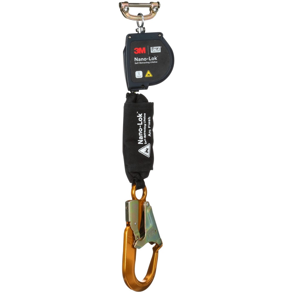 Self-Retracting Lifeline:  420 lb Capacity,  8.00' Lifeline,  Single Pin Connector