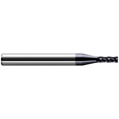 Corner Radius End Mill: 3/16" Dia, 5/8" LOC, 0.0030" Radius, 4 Flute, Solid Carbide