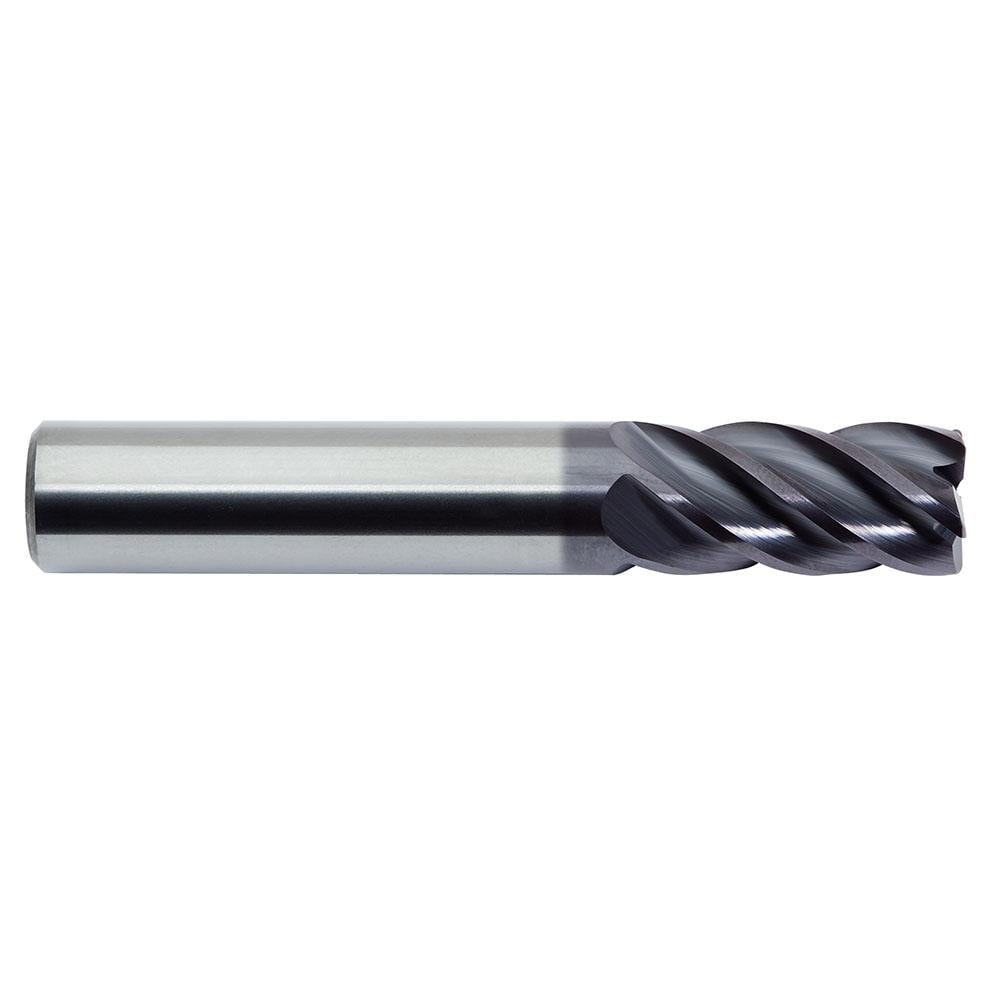 Square End Mill: 3/4" Dia, 1" LOC, 5 Flute, Solid Carbide