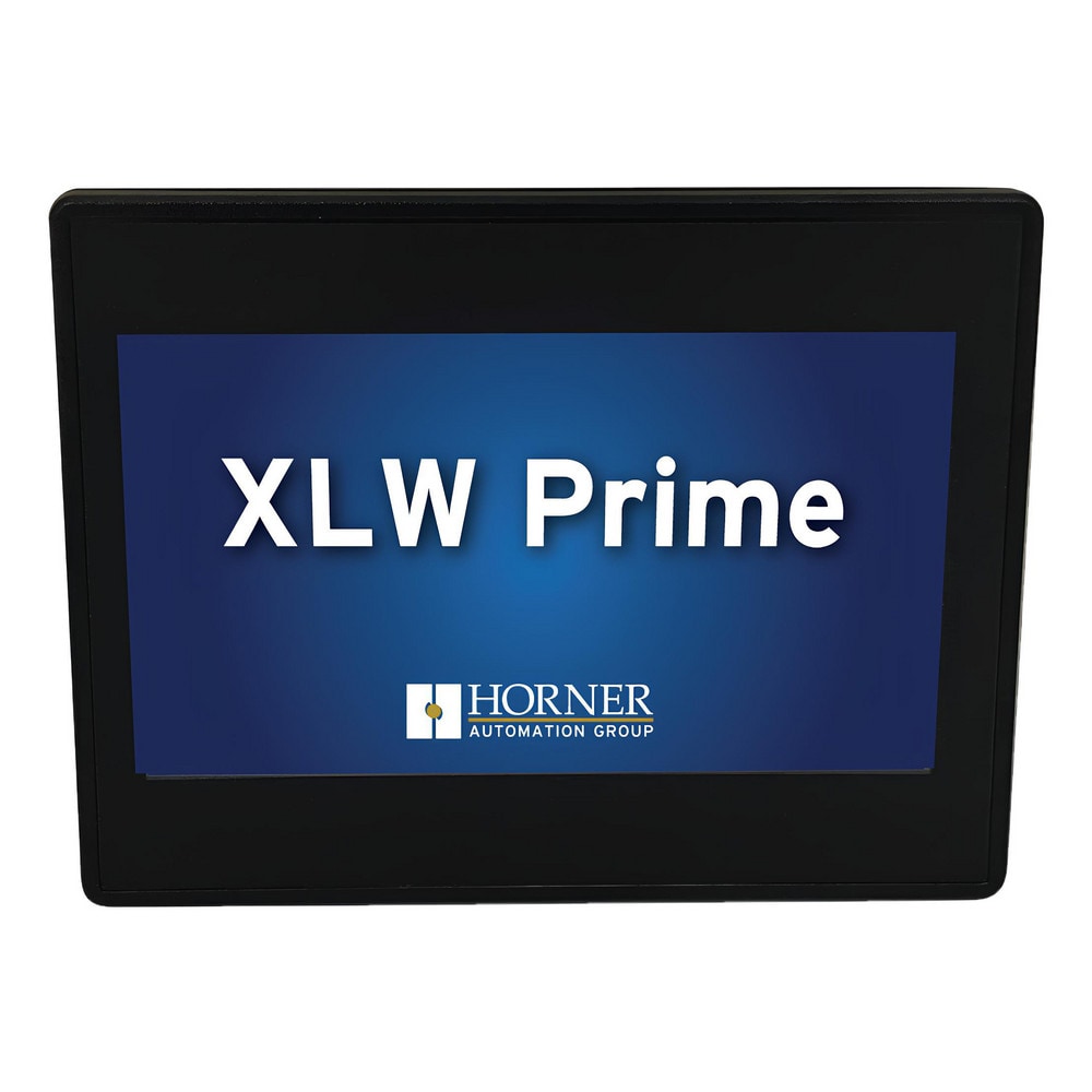 Human Machine Interfaces (HMIs); Integrated PLC: Yes; Display Type: 7" Color TFT LCD; Function Keys: Yes; Audio Type: Stereo; LAN Capability: LAN1 & LAN2; CAN Capability: CAN1 & CAN2; Controller Languages Supported: Register Based Advanced Ladder Logic, V