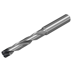 Screw Machine Length Drill Bit: 5.56 mm Dia, 140 deg Point, Solid Carbide