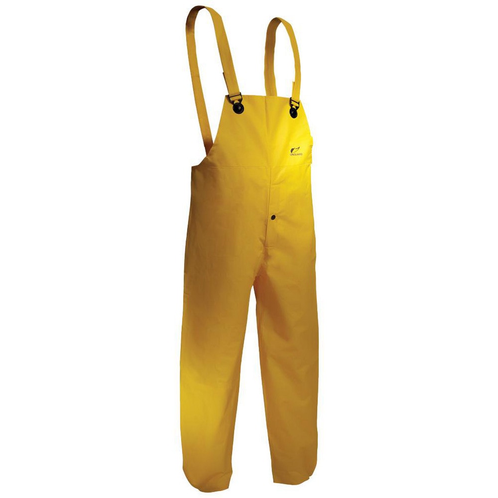 Rain Bib Overalls: Size Large, Nylon & PVC