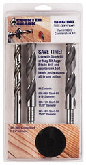 Drill Bit Set: 4 Pc, High Speed Steel