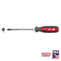 Phillips Screwdrivers; Overall Length (Decimal Inch): 11.0000; Handle Type: Cushion Grip; Phillips Point Size: #3; Handle Color: Red