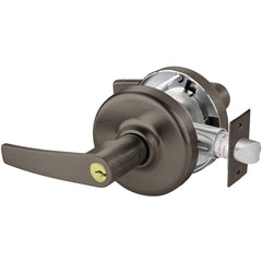 Lever Locksets; Lockset Type: Entrance; Key Type: Keyed Different; Back Set: 2-3/4; Cylinder Type: Less Core; Material: Metal; Door Thickness: 1-3/4; Finish: Satin Chrome