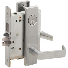 Lever Locksets; Lockset Type: Storeroom; Key Type: Keyed Different; Back Set: 2-3/4; Cylinder Type: Conventional; Material: Metal; Door Thickness: 1-3/4; Finish: Satin Chrome