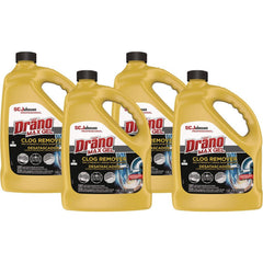 Drano Pro Strength Max Gel Clog Remover, 128 oz Bottle, 4/case