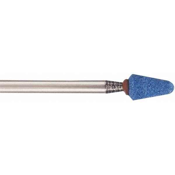 Mounted Point: 3/8" Thick, 1/8" Shank Dia, 120 Grit, Fine