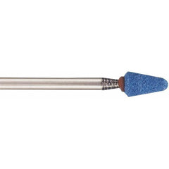 Mounted Point: 3/8" Thick, 1/8" Shank Dia, 120 Grit, Fine