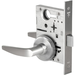 Lever Locksets; Lockset Type: Passage; Key Type: Keyed Different; Back Set: 2-3/4; Cylinder Type: Non-Keyed; Material: Metal; Door Thickness: 1-3/4; Finish: Satin Chrome