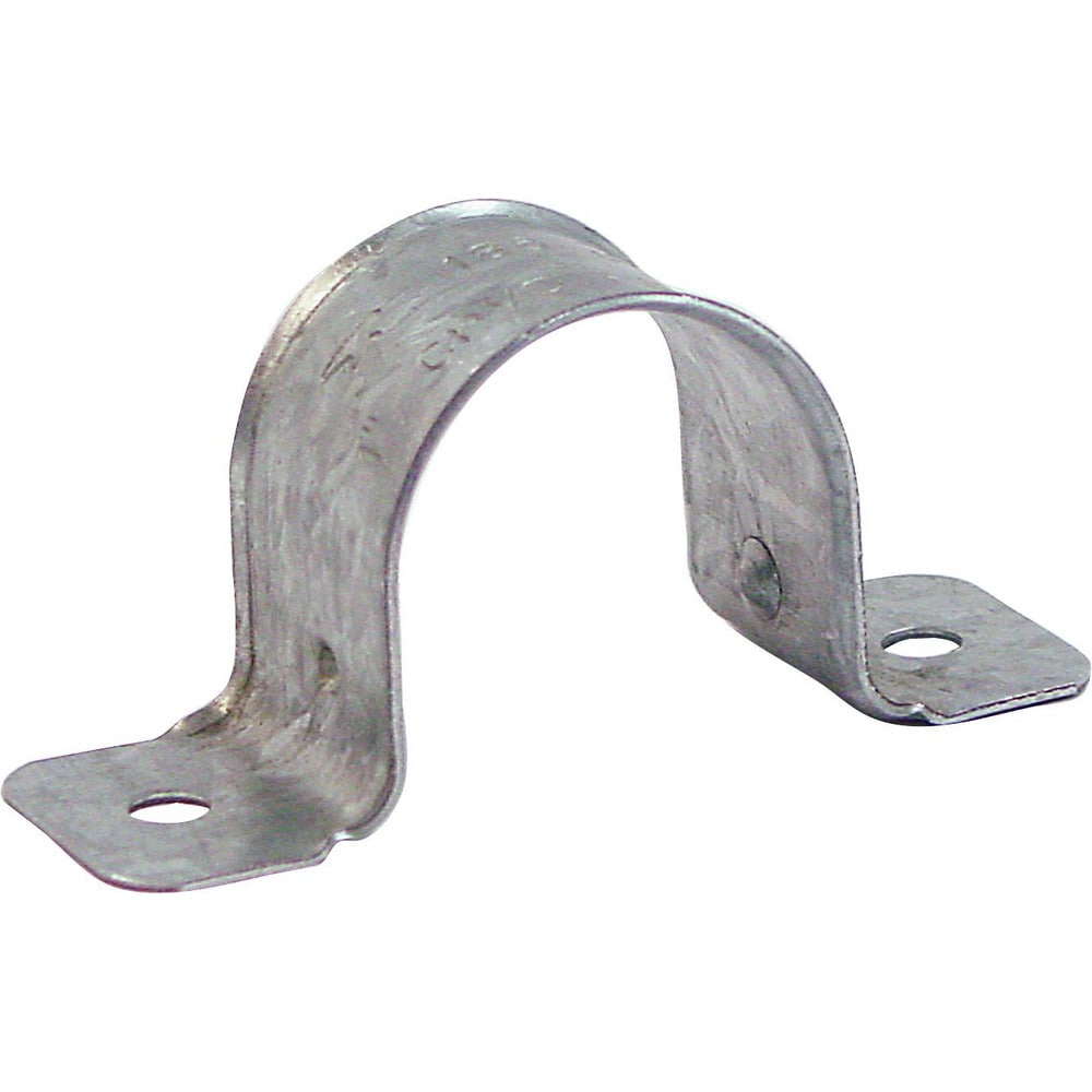 Two Hole Strap: 1-1/2" Pipe, Carbon Steel