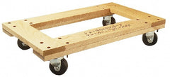 Flush Open Frame Dolly: Oak Top