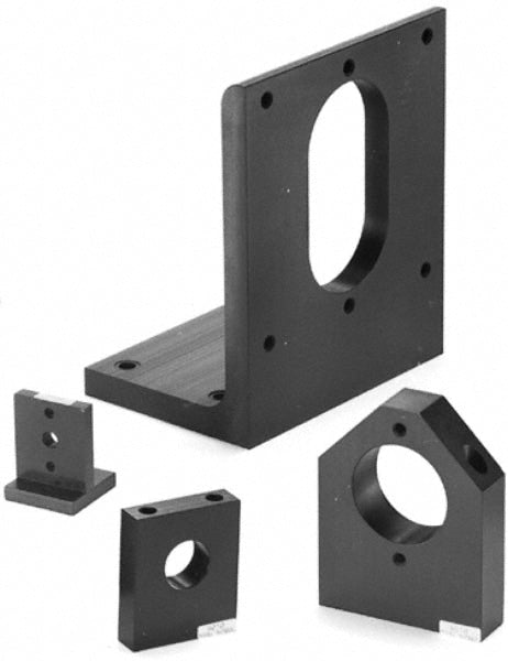 Axis Brackets; Overall Length (Decimal Inch): 1.5800; Overall Height (Decimal Inch): 0.3100; Mounting Hole Size: 4-40