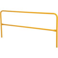 Railing Barriers; Barrier Type: Barricade; Type: Safety Railing; Mount Type: Portable, Permanent; Material: Steel; Color: Yellow; Overall Length (Inch): 120; Overall Height: 42 in; Middle Rail Height: 21