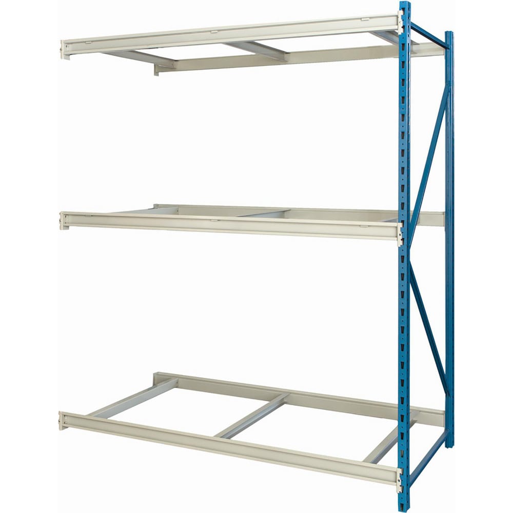 Storage Racks; Rack Type: Bulk Rack Add-On; Overall Width (Inch): 60; Overall Height (Inch): 123; Overall Depth (Inch): 48; Material: Steel; Color: Marine Blue, Light Gray; Finish: Powder Coated