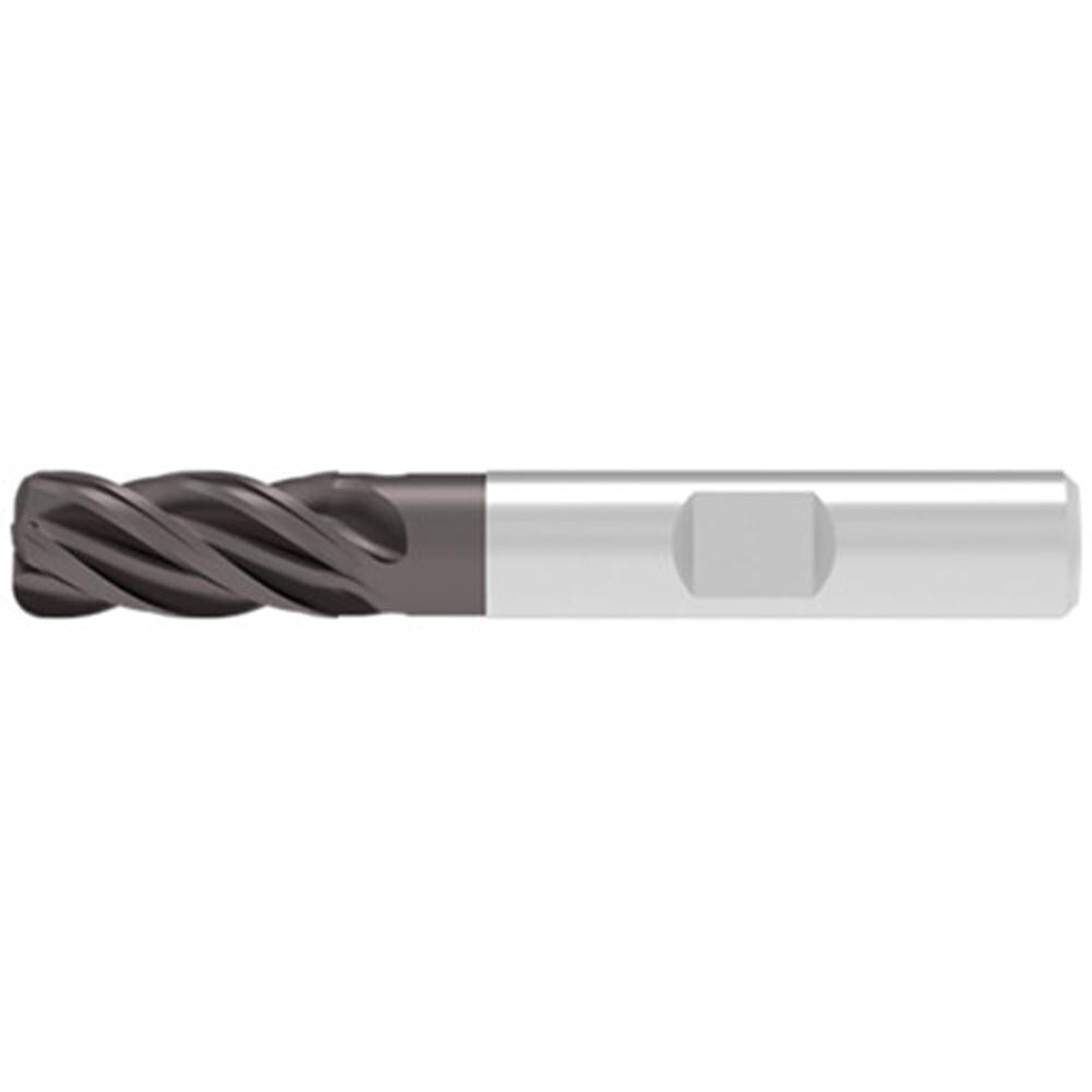 Corner Radius End Mill: 12.00 mm Dia, 26.00 mm LOC, 1.50 mm Radius, 4 Flute, Solid Carbide