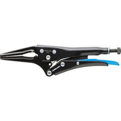 Locking Pliers; Jaw Texture: Serrated; Jaw Style: Long Nose, Straight, Locking; Overall Length Range: 6"