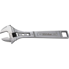 Adjustable Wrench: 12" OAL, 1-5/16" Jaw Capacity