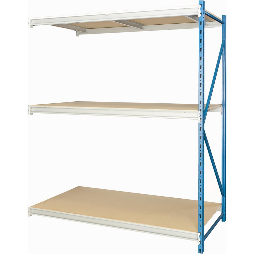 Storage Racks; Rack Type: Bulk Rack Add-On; Overall Width (Inch): 72; Overall Height (Inch): 87; Overall Depth (Inch): 24; Material: Steel; Color: Marine Blue, Light Gray; Finish: Powder Coated