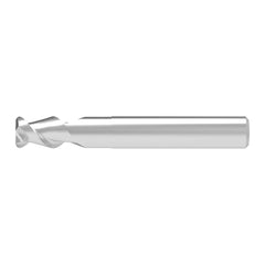 Corner Radius End Mill: 12.00 mm Dia, 19.00 mm LOC, 2.00 mm Radius, 2 Flute, Solid Carbide