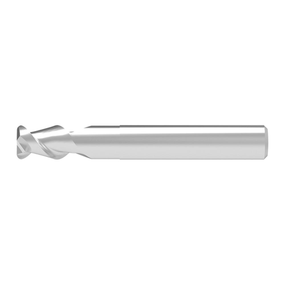 Corner Radius End Mill: 10.00 mm Dia, 16.00 mm LOC, 1.50 mm Radius, 2 Flute, Solid Carbide