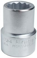 Hand Socket: 1" Drive, 58.00 mm Socket, 12-Point