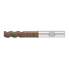 Corner Radius End Mill: 12.00 mm Dia, 31.00 mm LOC, 0.30 mm Radius, 3 Flute, Solid Carbide