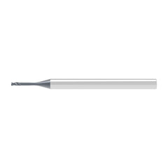 Corner Radius End Mill: 2.00 mm Dia, 2.00 mm LOC, 0.50 mm Radius, 2 Flute, Solid Carbide