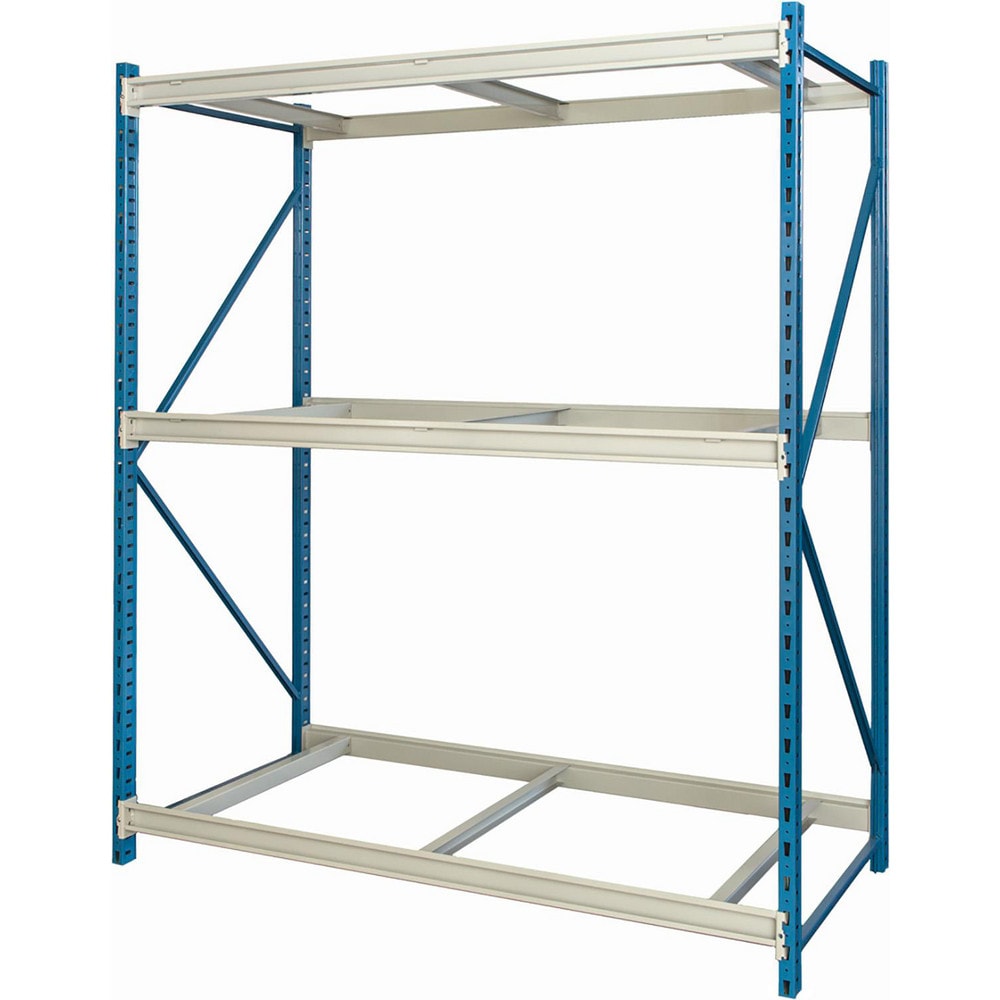 Storage Racks; Rack Type: Bulk Rack Starter Unit; Overall Width (Inch): 60; Overall Height (Inch): 87; Overall Depth (Inch): 48; Material: Steel; Color: Marine Blue, Light Gray; Finish: Powder Coated