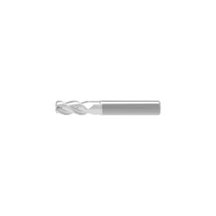 Corner Radius End Mill: 16.00 mm Dia, 20.00 mm LOC, 2.00 mm Radius, 3 Flute, Solid Carbide