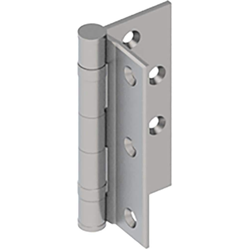 Commercial Hinges; Mount Type: Full-Mortise; Hinge Material: Brass; Length (Inch): 4-1/2; Finish: Satin Chrome; Door Leaf Height (Decimal Inch): 4.5000; Door Leaf Width (Decimal Inch): 2.2500; Frame Leaf Height (Decimal Inch): 4.5000