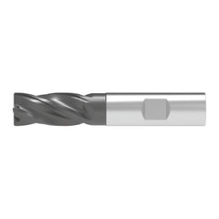 Corner Chamfer End Mill: 10.00 mm Dia, 22.00 mm LOC, 4 Flute, 0.20 mm Chamfer Width, Solid Carbide