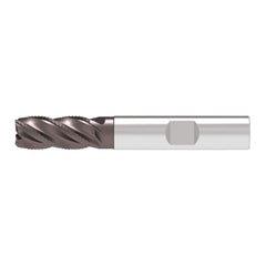 Corner Chamfer End Mill: 4.00 mm Dia, 11.00 mm LOC, 4 Flute, 0.15 mm Chamfer Width, Solid Carbide