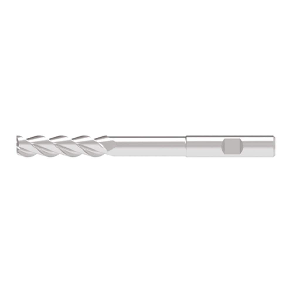 Corner Radius End Mill: 10.00 mm Dia, 41.00 mm LOC, 0.30 mm Radius, 3 Flute, Solid Carbide