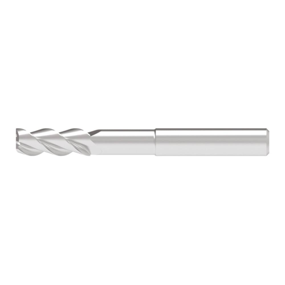 Corner Radius End Mill: 10.00 mm Dia, 26.00 mm LOC, 2.00 mm Radius, 3 Flute, Solid Carbide