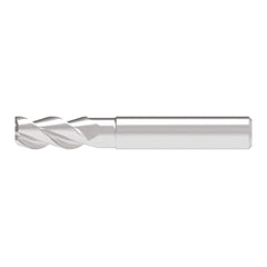 Corner Radius End Mill: 10.00 mm Dia, 21.00 mm LOC, 0.30 mm Radius, 3 Flute, Solid Carbide