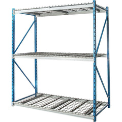 Storage Racks; Rack Type: Bulk Rack Starter Unit; Overall Width (Inch): 60; Overall Height (Inch): 87; Overall Depth (Inch): 48; Material: Steel; Color: Marine Blue, Light Gray; Finish: Powder Coated
