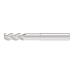 Corner Radius End Mill: 8.00 mm Dia, 21.00 mm LOC, 0.50 mm Radius, 3 Flute, Solid Carbide