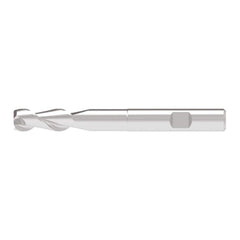 Corner Chamfer End Mill: 19.50 mm Dia, 52.00 mm LOC, 2 Flute, 0.10 mm Chamfer Width, Solid Carbide