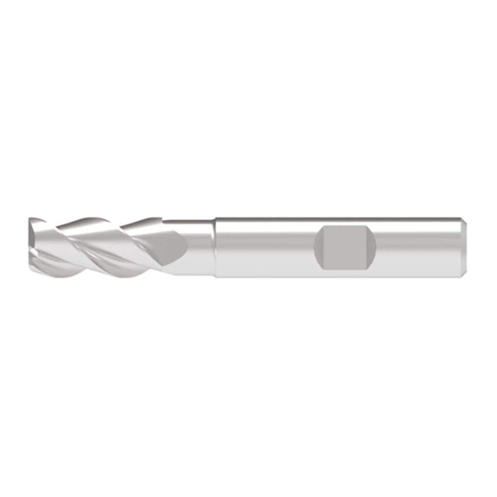 Corner Chamfer End Mill: 19.00 mm Dia, 41.00 mm LOC, 3 Flute, 0.20 mm Chamfer Width, Solid Carbide