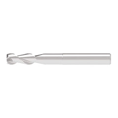 Corner Chamfer End Mill: 4.50 mm Dia, 13.00 mm LOC, 2 Flute, 0.10 mm Chamfer Width, Solid Carbide