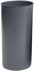 12-1/8 Gallon, Round, Gray, Plastic Rigid Trash Can Liner